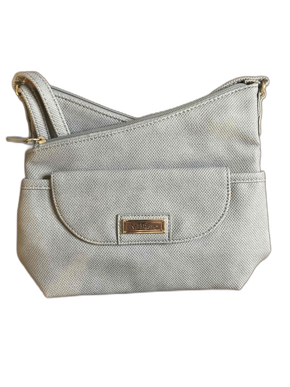 Multi-Sac Powder Blue Pebbled Texture Crossbody Bag NWOT